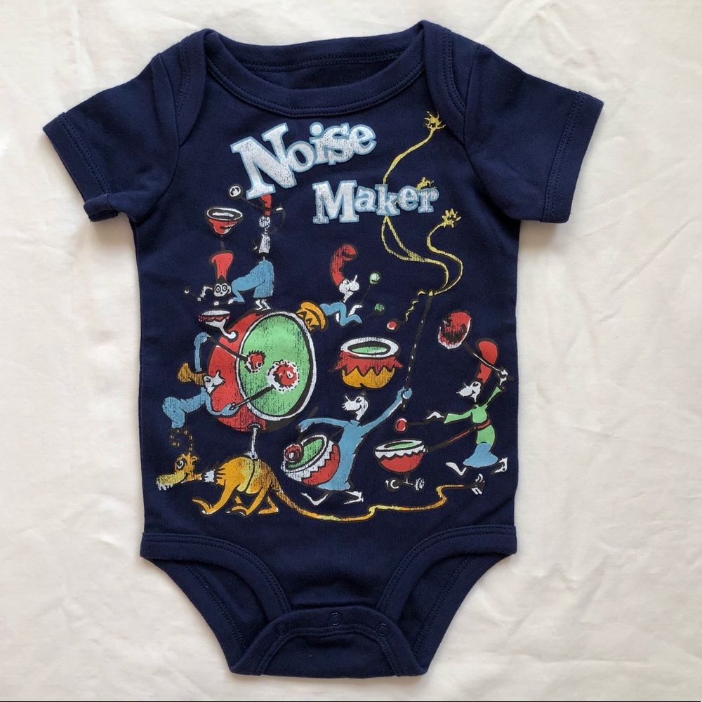 Dr Seuss Noise Maker Onesie 6 MONTHS